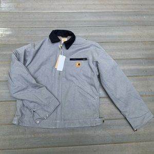 VINTAGE GRAY CARHARTT WORK JACKET LARGE